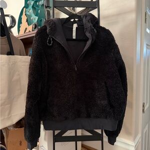 Cozy Black Fleece Pullover